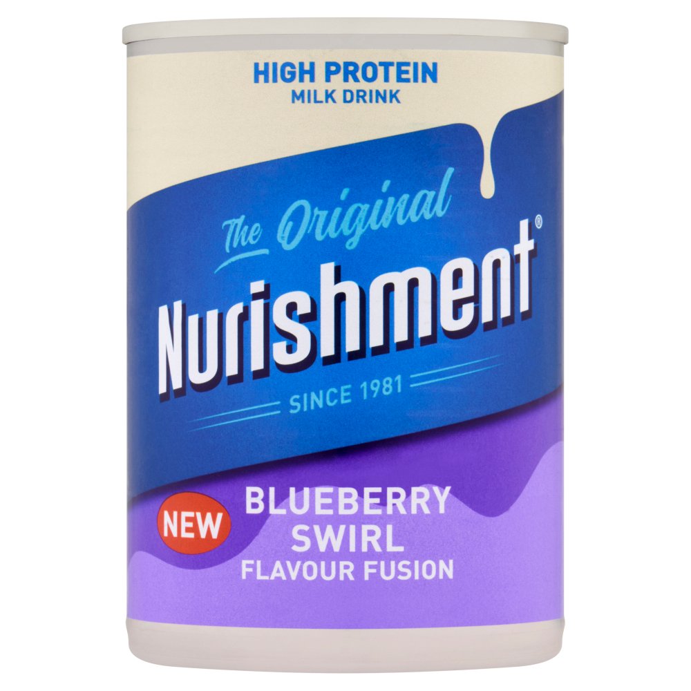 Nurishment The Original Blueberry Swirl Flavour Fusion Milk Drink 400g (Pack of 12)