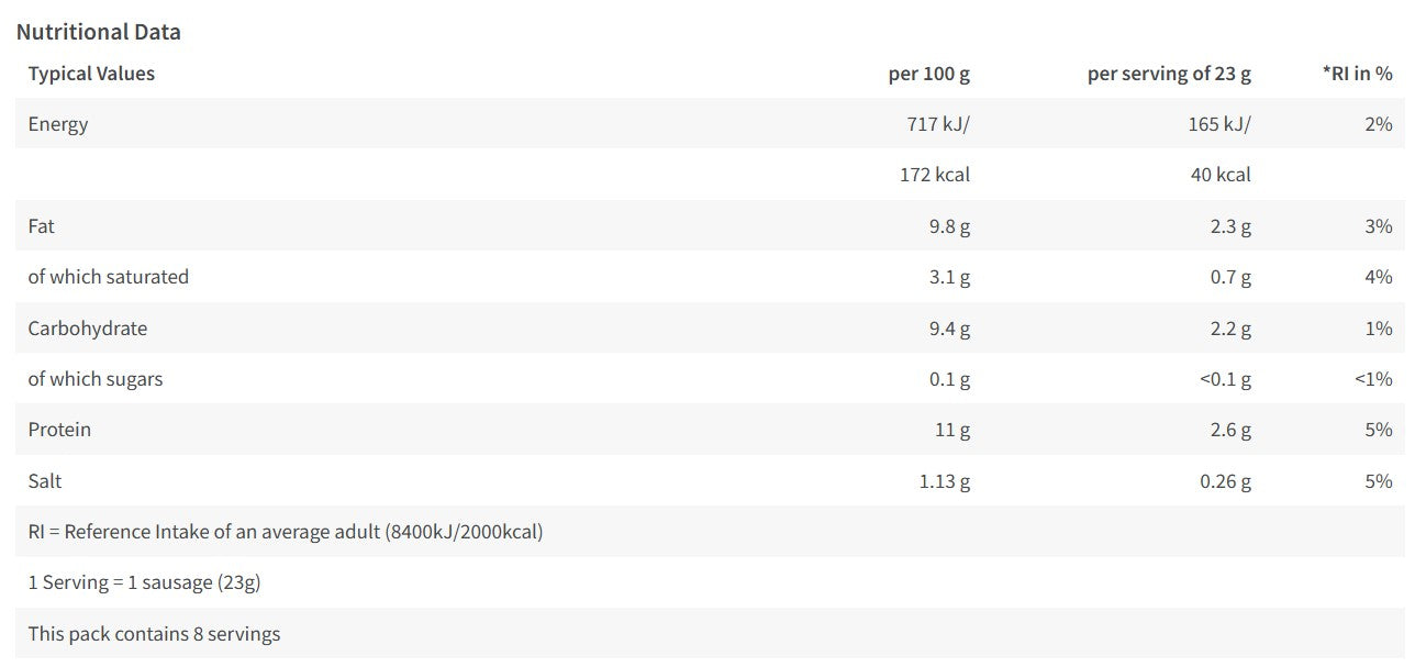 Kingsfood 8 Hot Dogs in Brine 400g (Pack of 12)