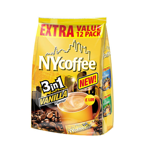Ny 3In1 Coffee Vanilla 204g (Pack of 10)