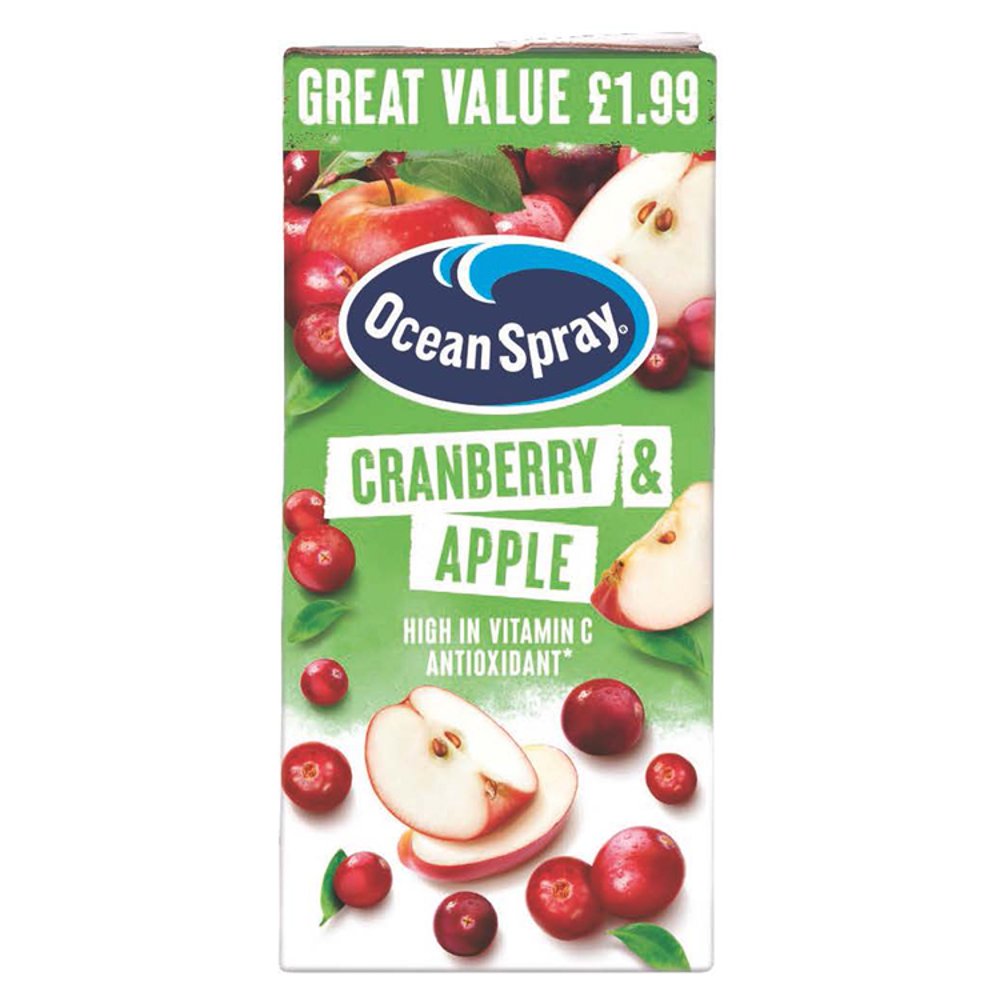 Ocean Spray Cranberry & Apple 1 Litre (Pack of 12)