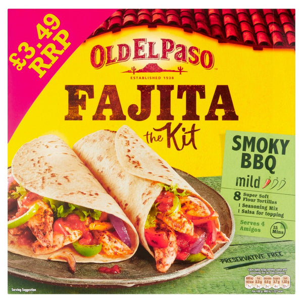 Old El Paso Fajita the Kit Smoky BBQ 500g (Pack of 4)