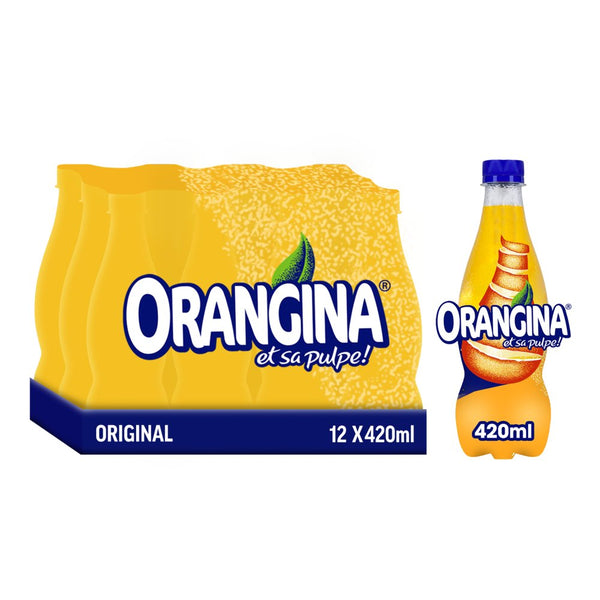 Orangina Sparkling Fruit Drink 420ml (Pack of 12)