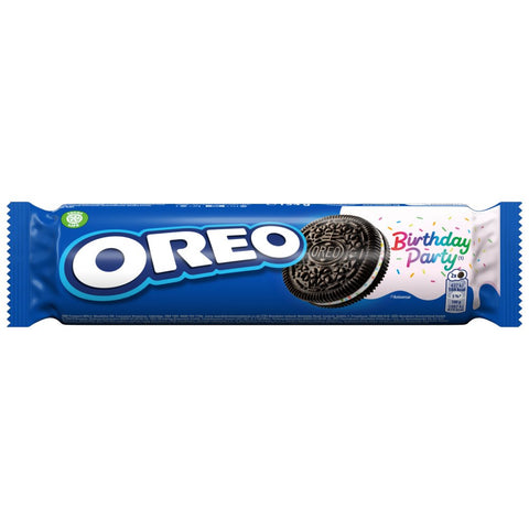 OREO Birthday Party Sandwich Biscuits 154g (Pack of 16)