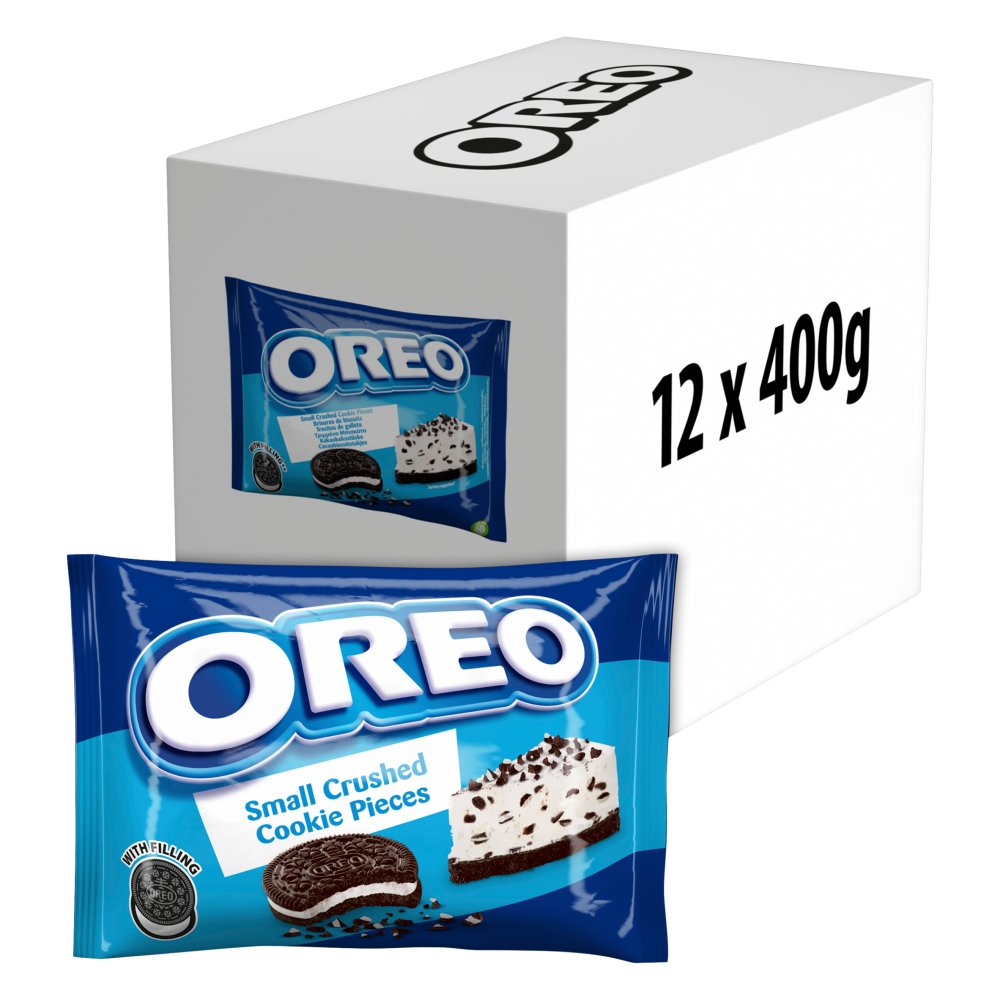 Oreo Small Crushed Cookie Pieces 400g (Pack of 12)