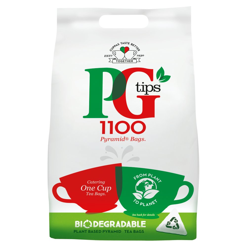 PG Tips 1100 Pyramid Bags Catering One Cup Tea Bags 2.2kg