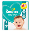 Pampers Baby-Dry Size 4, 25 Nappies 375g (Pack of 4)