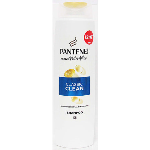 Pantene Shampoo Classic Clean 325ml (Pack of 6)