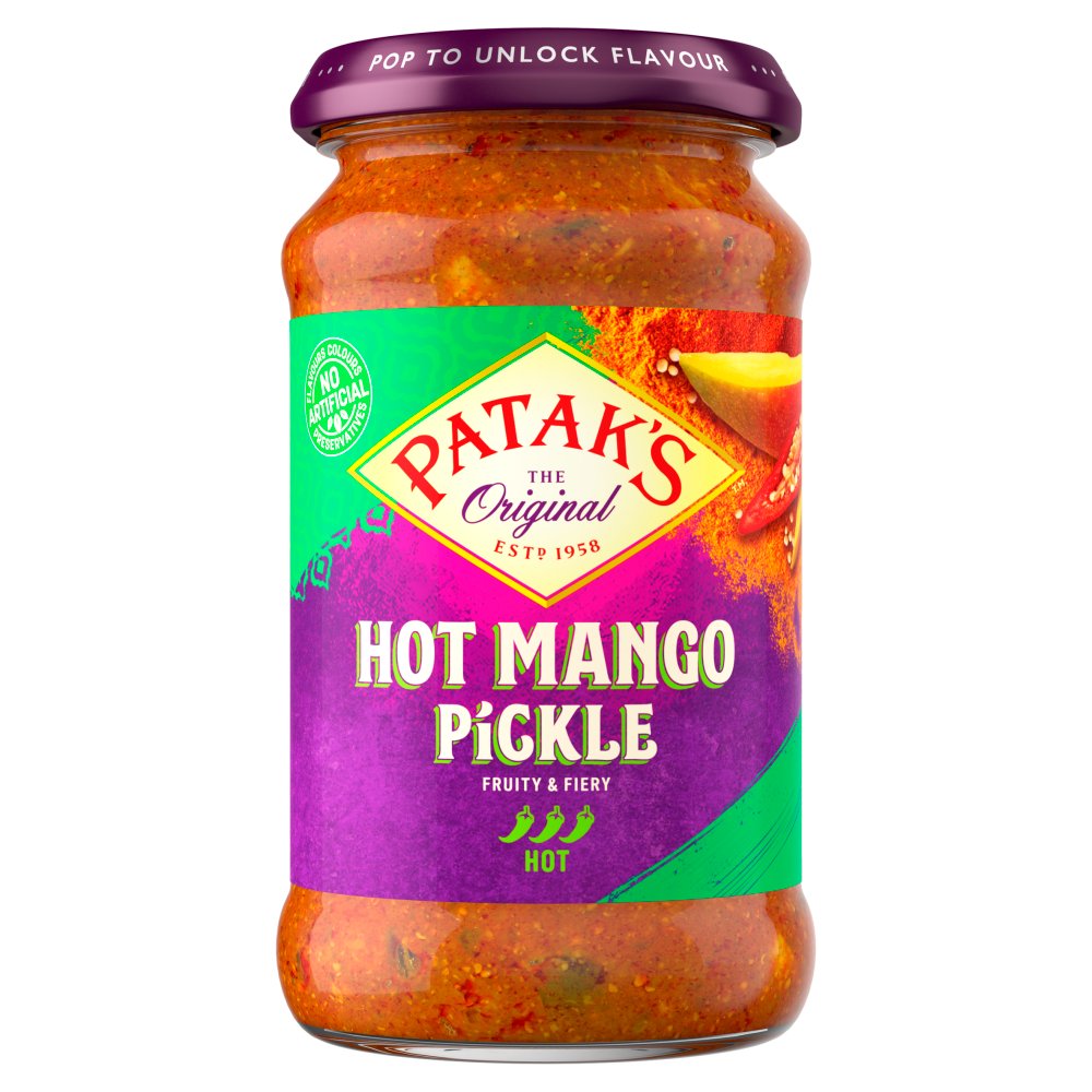Patak's Hot Mango Pickle 283g (Pack of 6)