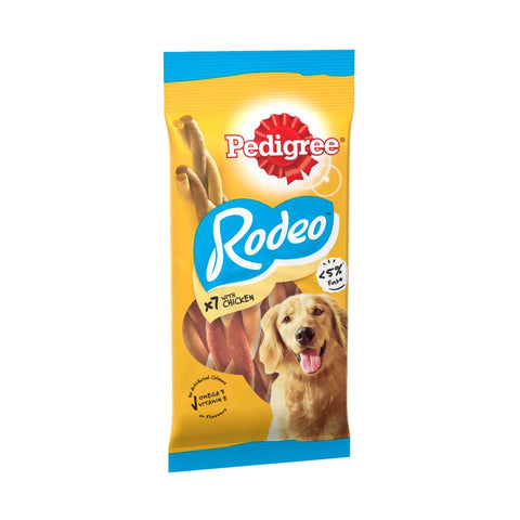 Pedigree Rodeo Adult Dog Treats Chicken 7 Sticks 123g (Pack of 12)