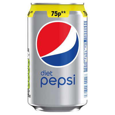 Pepsi Diet Cola Can 330ml (Pack of 24)