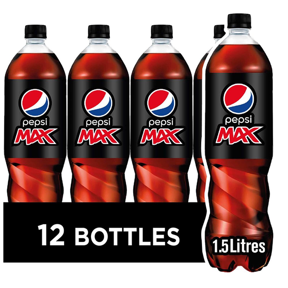 Pepsi Max Cola Bottle 1.5L (Pack of 12)