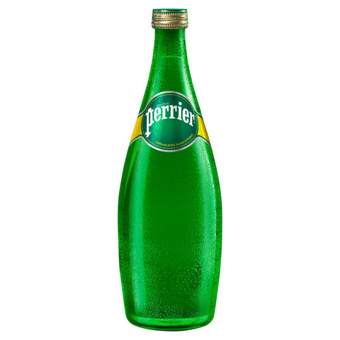 Perrier Sparkling Natural Mineral Water Glass 750ml (Pack of 12)