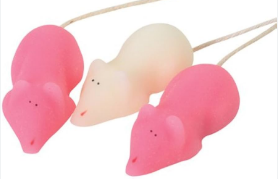 Pink and White Sugar Mice 10 Pieces Bag