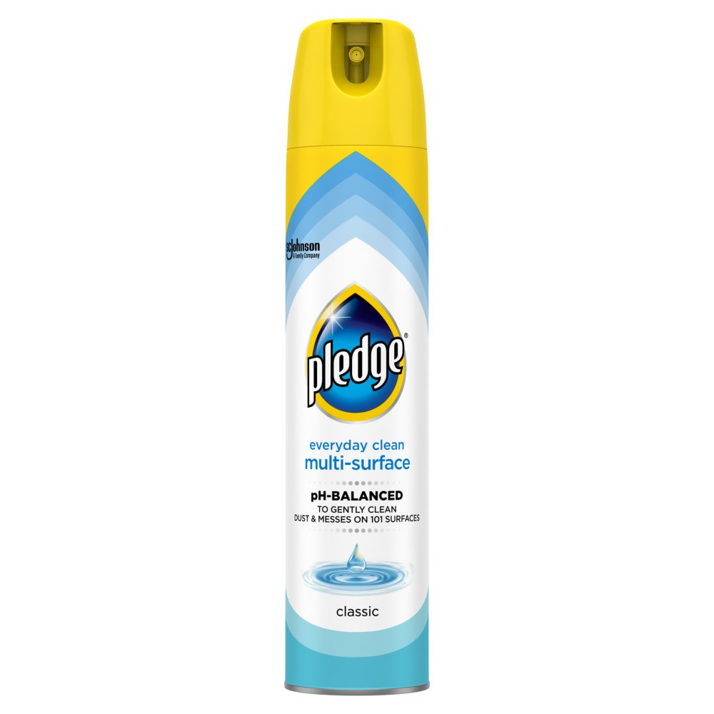 Pledge Everyday Clean, Multi-Surface Aerosol, Classic, 250ml (Pack of 6)