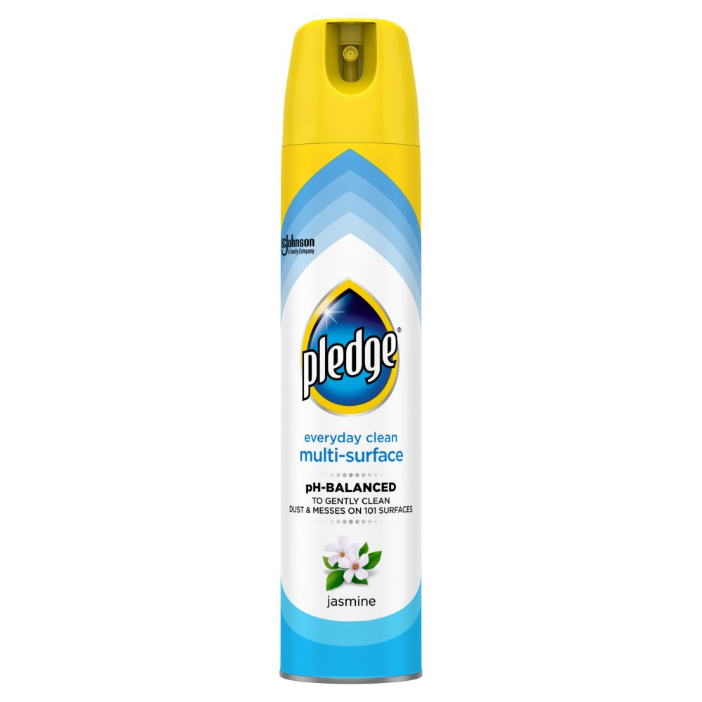 Pledge Everyday Clean, Multi-Surface Cleaning Aerosol Jasmine 250ml (Pack of 6)