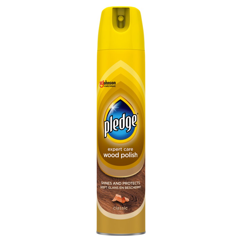 Pledge Expert Wood Care Polish Aerosol Classic 250ml (Pack of 6)