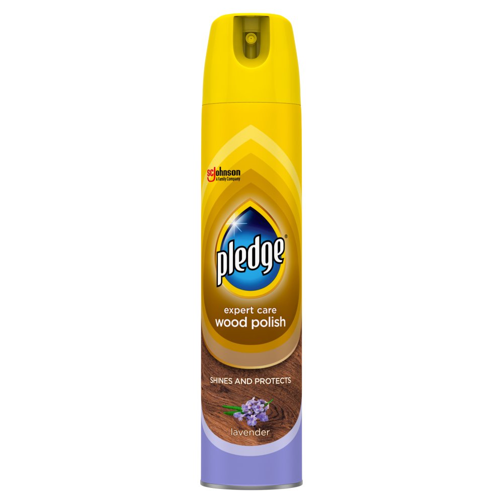 Pledge Expert Wood Care Polish Aerosol Lavender 250ml (Pack of 6)