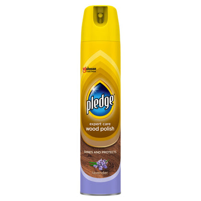 Pledge Expert Wood Care Polish Aerosol Lavender 250ml (Pack of 6)