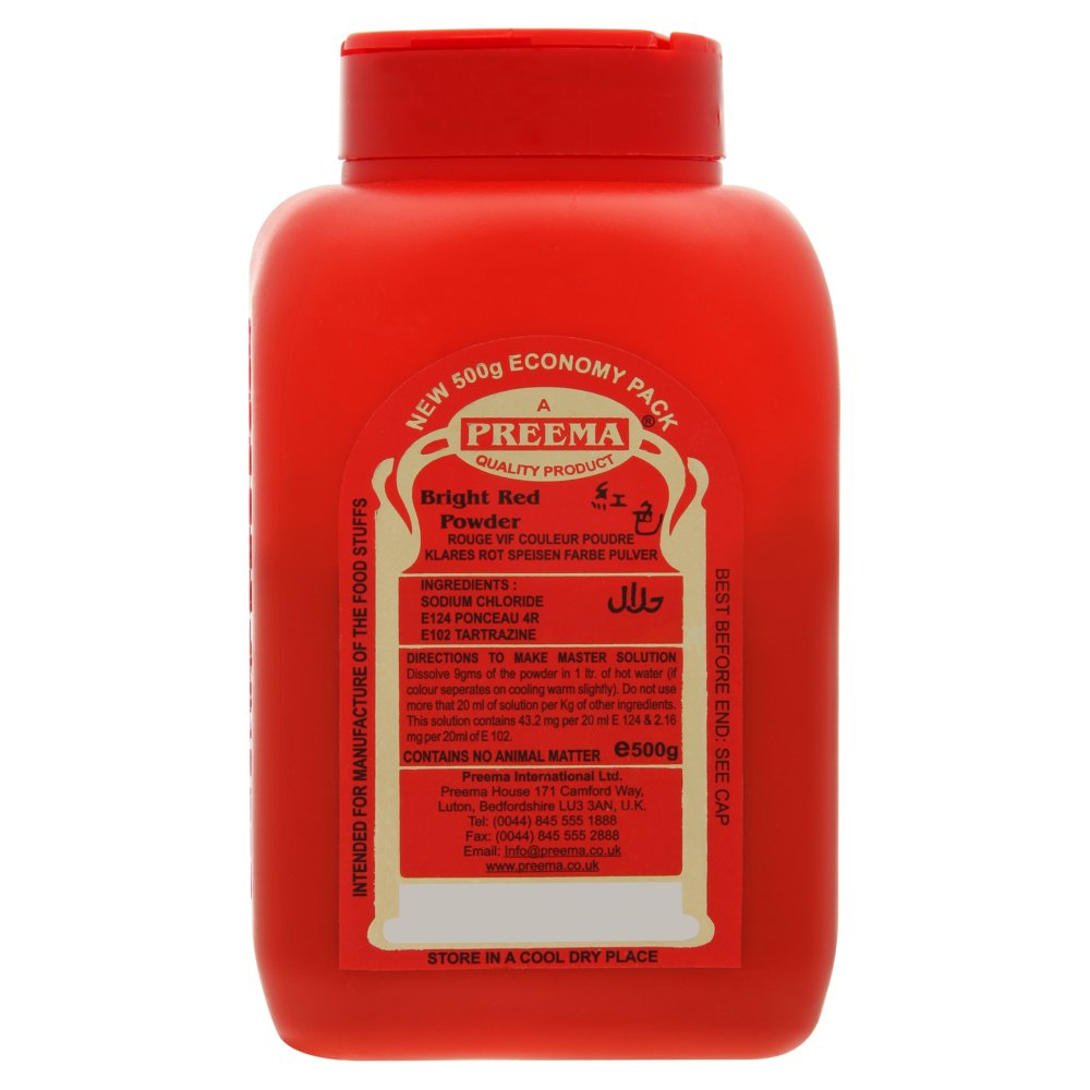 Preema Bright Red Powder 500g (Pack of 1)