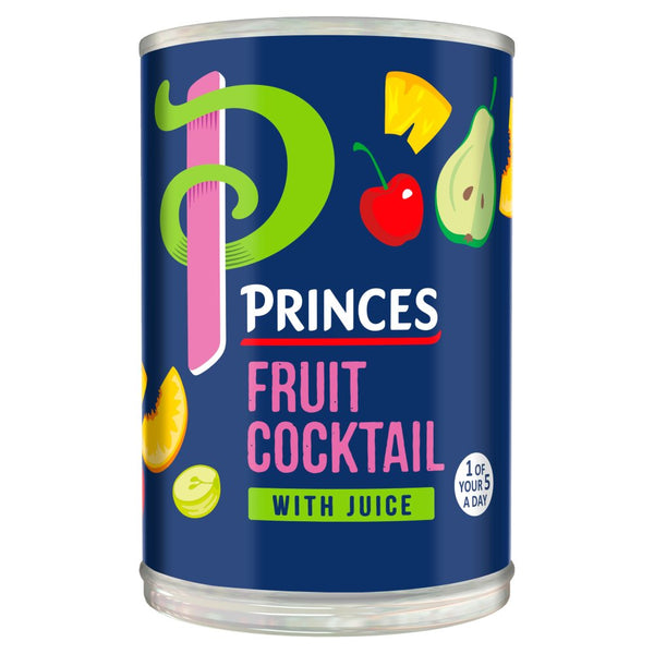 Princes Fruit Cocktail with Juice 410g (Pack of 6)
