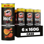 Pringles Hot Blazin' Fried Chicken sharing crisps 160g (Pack of 6)