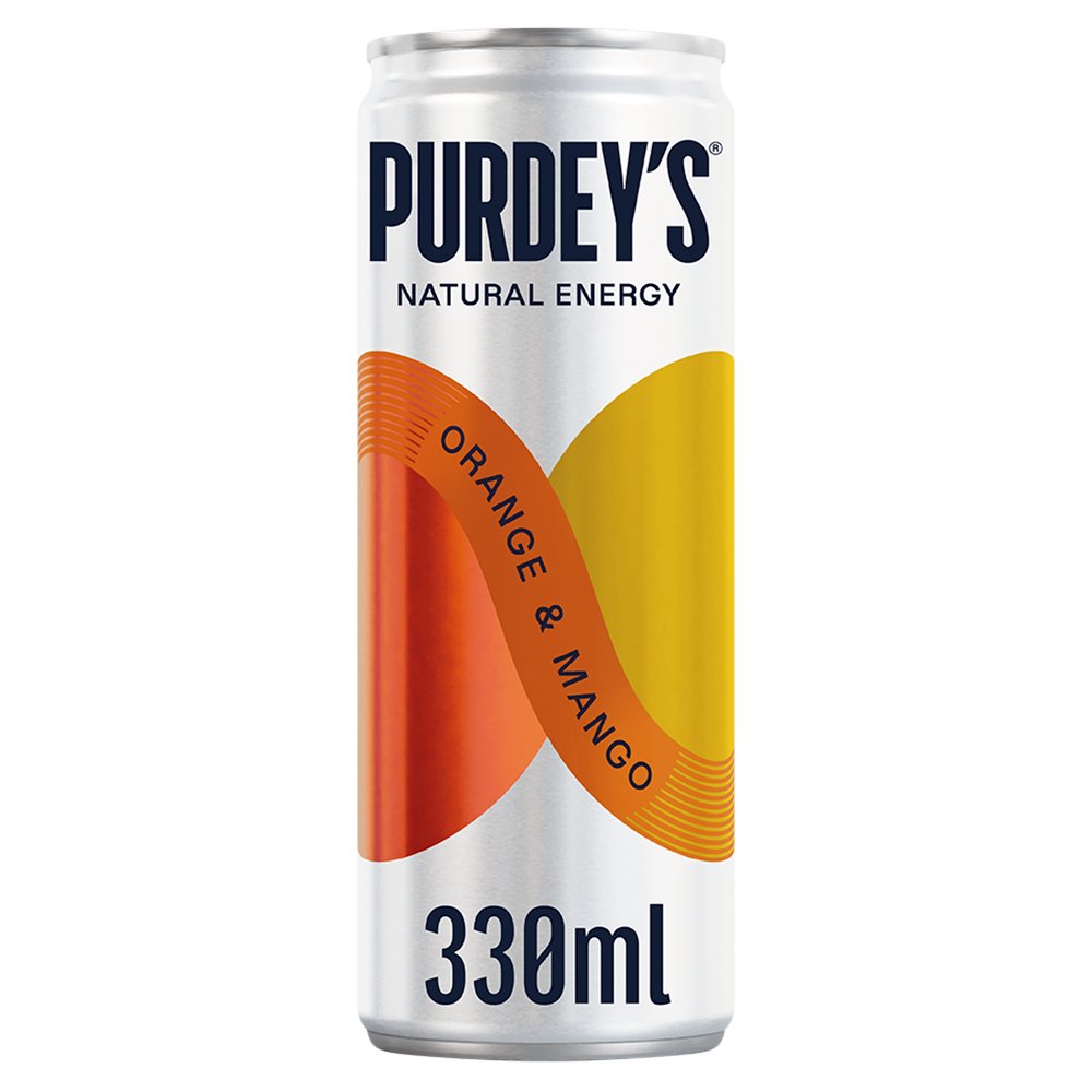 Purdey's Orange & Mango 330ml Cans (Pack of 12)