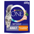 Purina ONE® Adult Cat Rich in Chicken Dry Food 600g (Pack of 4)