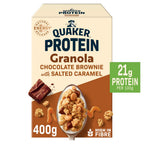 Quaker Protein Granola Chocolate Brownie & Salted Caramel 400g (Pack of 6)