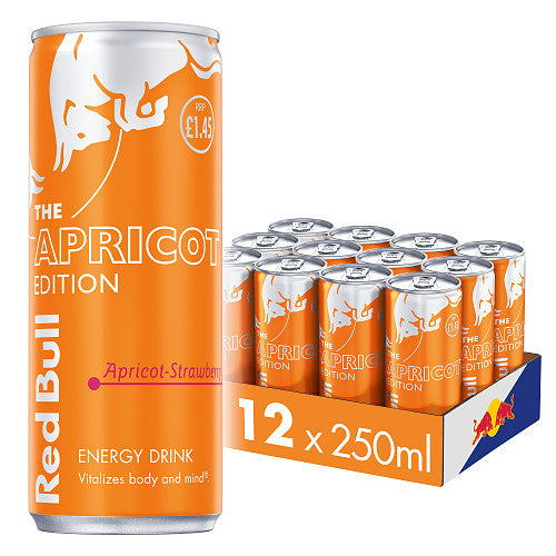 Red Bull Energy Drink Apricot Edition 250ml (Pack of 12)