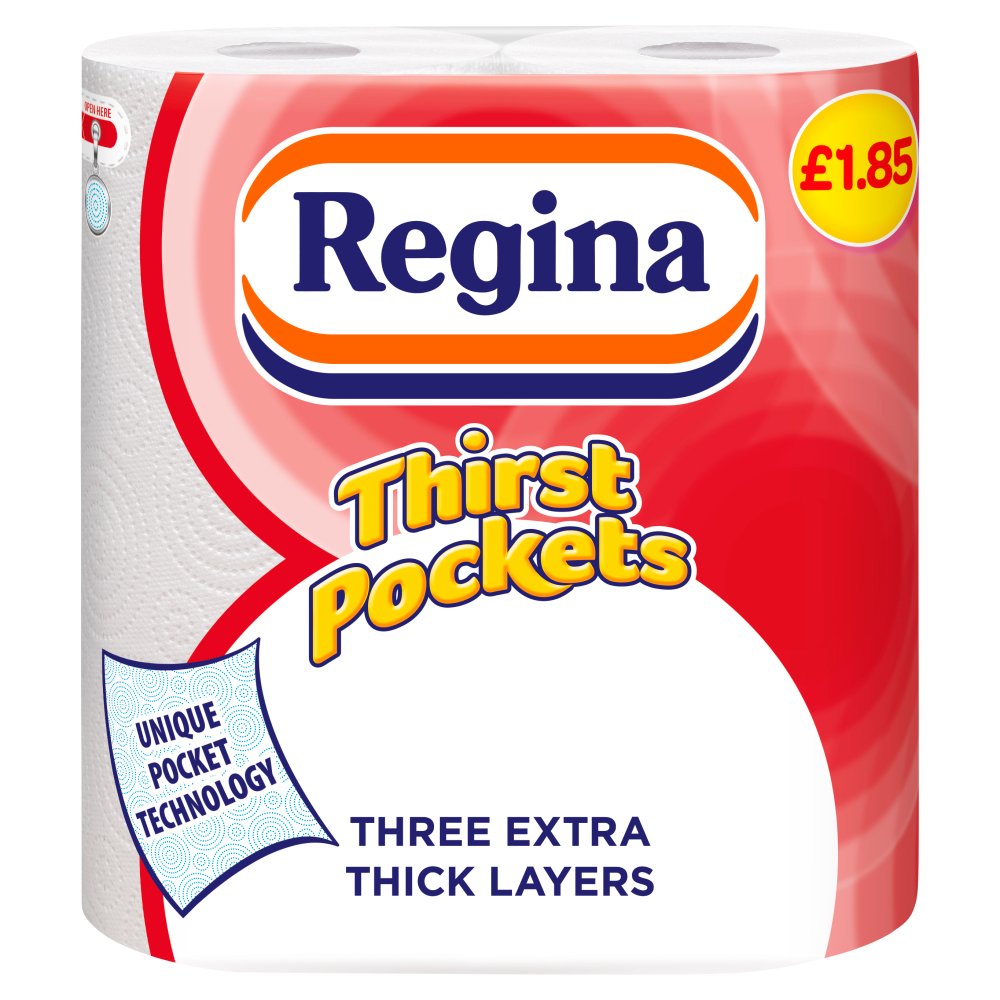 Regina Thirst Pockets 2Rolls (Pack of 10)