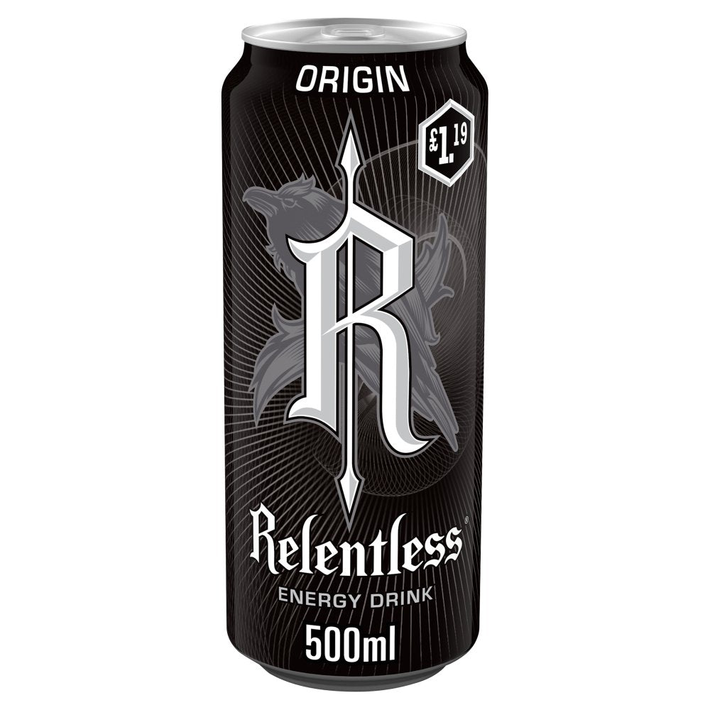 Relentless Origin Energy Drink 500ml (Pack of 12)