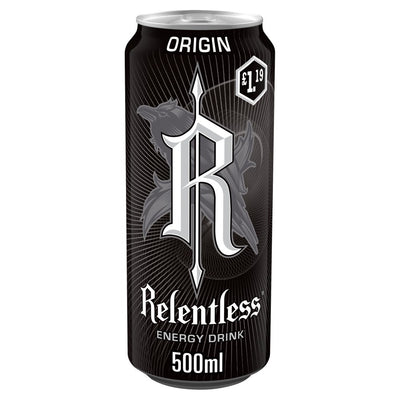 Relentless Origin Energy Drink 500ml (Pack of 12)
