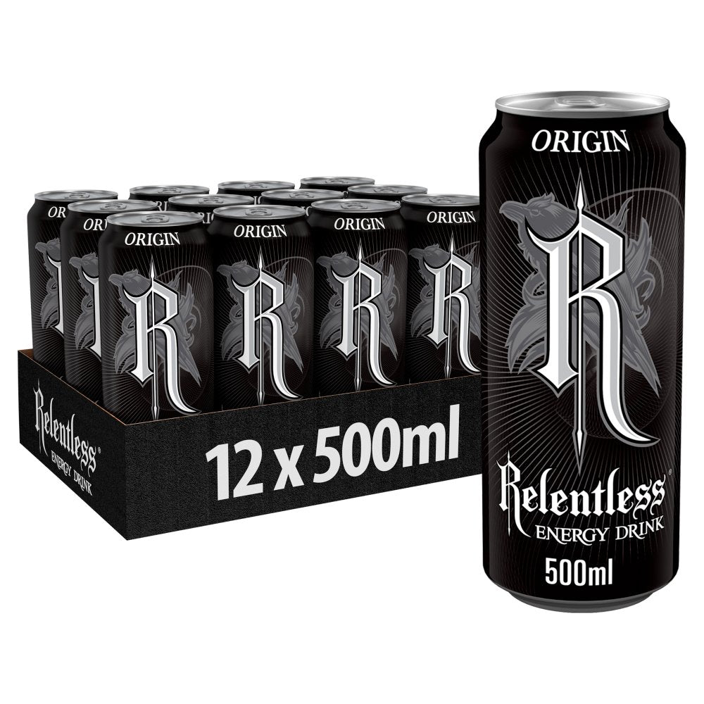 Relentless Origin Energy Drink 500ml (Pack of 12)