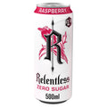 Relentless Raspberry Zero Energy Drink 500ml (Pack of 12)