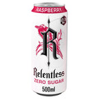 Relentless Raspberry Zero Energy Drink 500ml (Pack of 12)