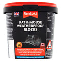 Rentokil Rat & Mouse Weatherproof Blocks Tub of 10 (200g) (Pack of 1)