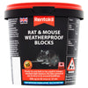 Rentokil Rat & Mouse Weatherproof Blocks Tub of 10 (200g) (Pack of 1)