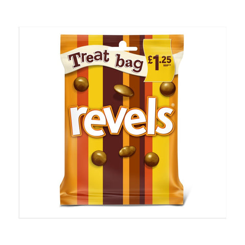 Revels Milk Chocolate with Raisins, Coffee or Orange Treat Bag  71g (Pack of 20)