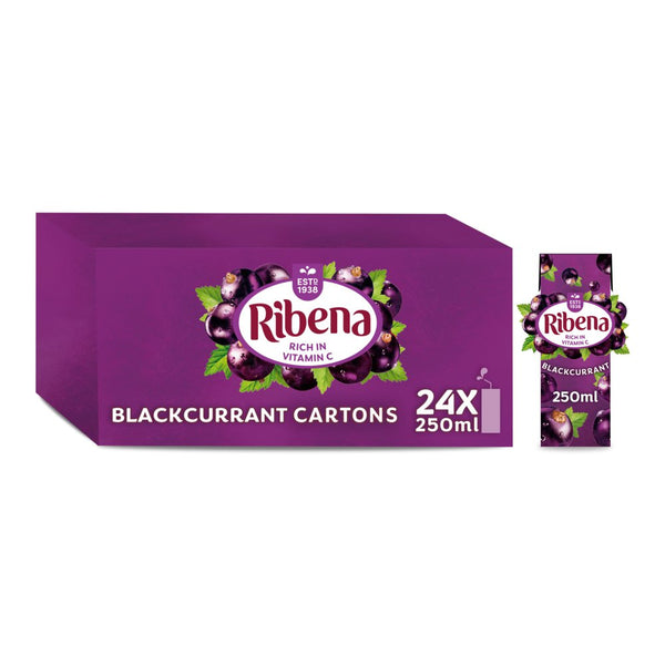 Ribena Blackcurrant Juice Drink Carton 250ml (Pack of 24) – Zorbaonline