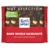Ritter Sport Nut Selection Dark Whole Hazelnuts 100g (Pack of 5)