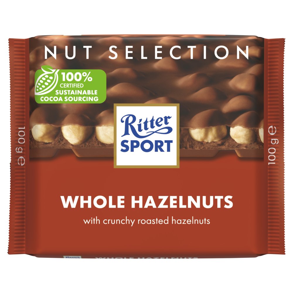 Ritter Sport Nut Selection Whole Hazelnuts 100g (Pack of 5)
