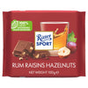 Ritter Sport Rum Raisins Hazelnuts 100g (Pack of 5)