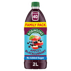 Robinsons Apple & Blackcurrant No Added Sugar Squash 2L (Pack of 6)