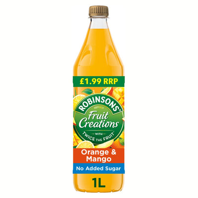 Robinsons Fruit Creations Orange & Mango Squash 1L (Pack of 6)