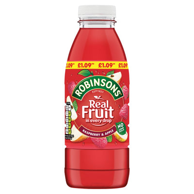 Robinsons Ready to Drink Raspberry & Apple Juice Drink 500ml (Pack of 12)