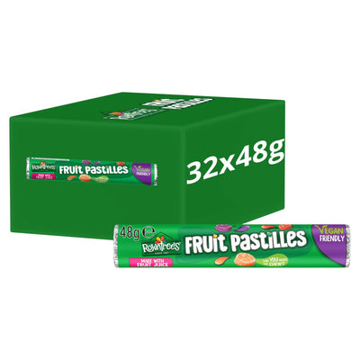 Rowntree's Fruit Pastilles Vegan Friendly Sweets Tube 48g (Pack of 32)