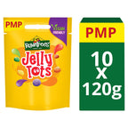 Rowntree's Jelly Tots Sweets Sharing Bag 120g (Pack of 10)