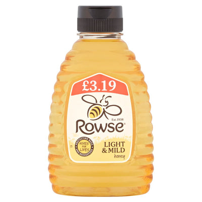 Rowse Light & Mild Honey 340g (Pack of 6)