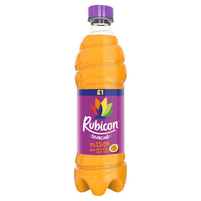 Rubicon Sparkling Passion Fruit Juice Drink 500ml (Pack of 12)
