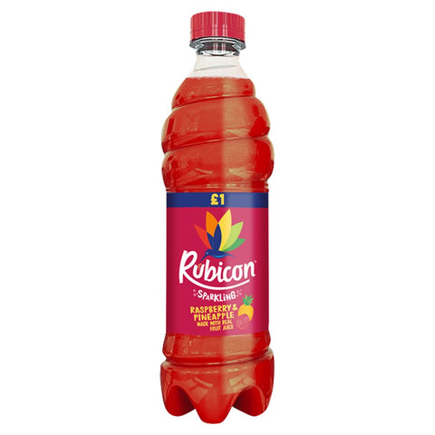 Rubicon Sparkling Raspberry Pineapple 500ml Bottle (Pack of 12)